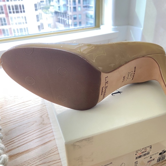 L.K. Bennett - Shilo Heel - Taupe Patent - Picture 4 of 5